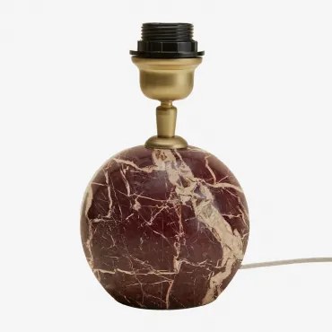 Marvexi Natuurlijke Stenen Tafellampvoet Rood Marmer Cherry Gold - Sklum