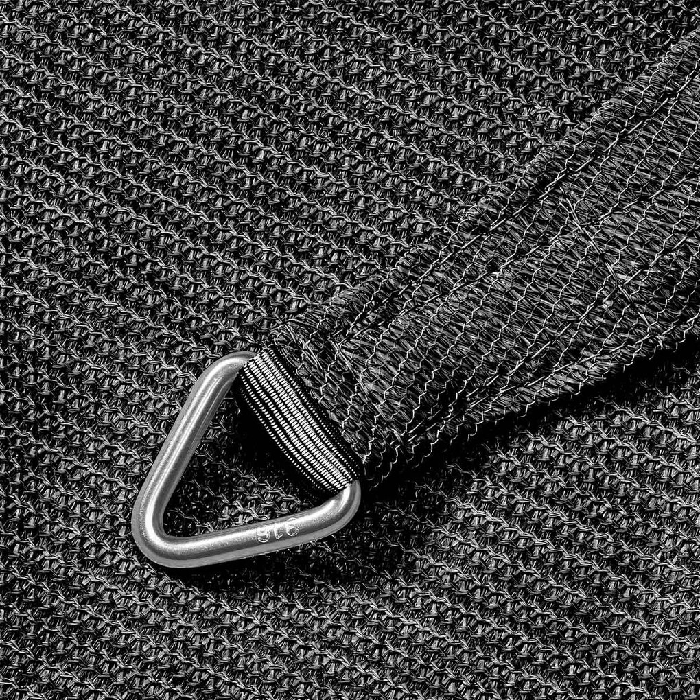 Platinum Coolfit schaduwdoek driehoek 3.6x3.6x3.6m - Antraciet