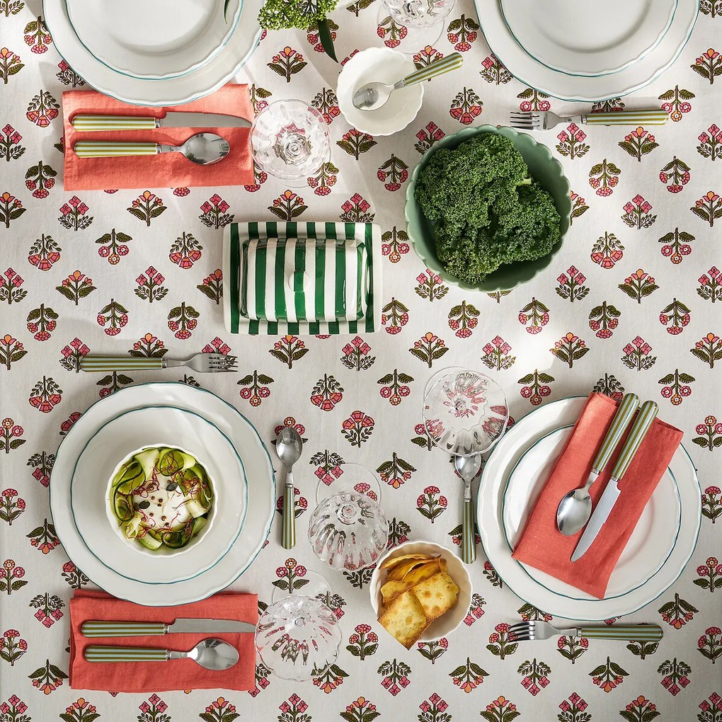 Bedrukt tafelkleed, gewassen katoen, VANDI