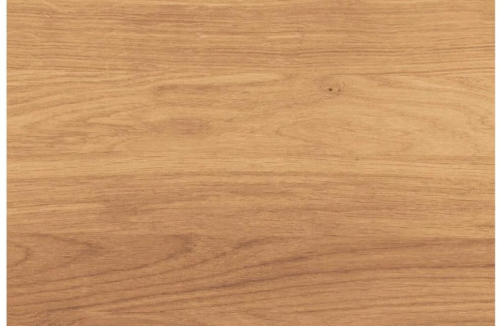 Goossens Bijzettafel Oval, hout eiken blank, stijlvol landelijk, 43 x 65 x 32 cm