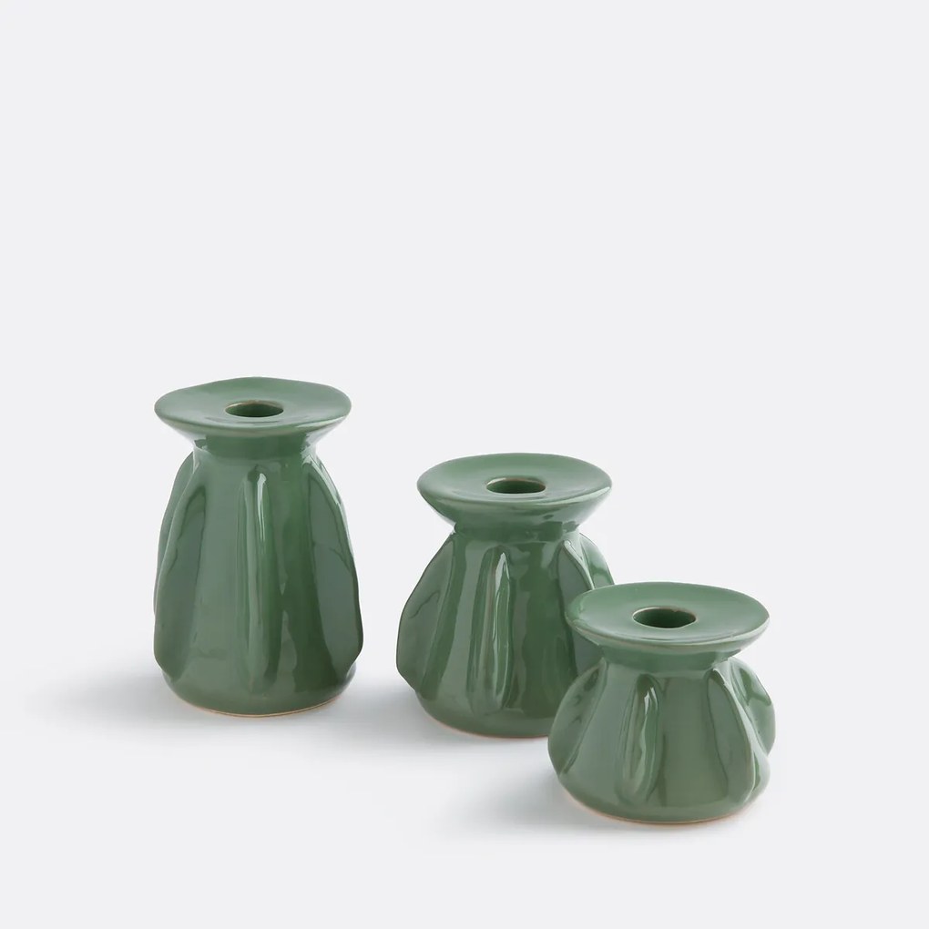 Keramische kandelaar H12 cm Ilia