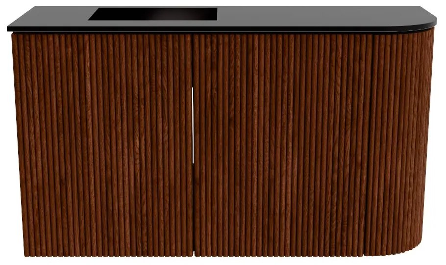 Mondiaz Joya 70cm toiletmeubel ronding rechts ruby met wastafel faye links 1 kraangat urban