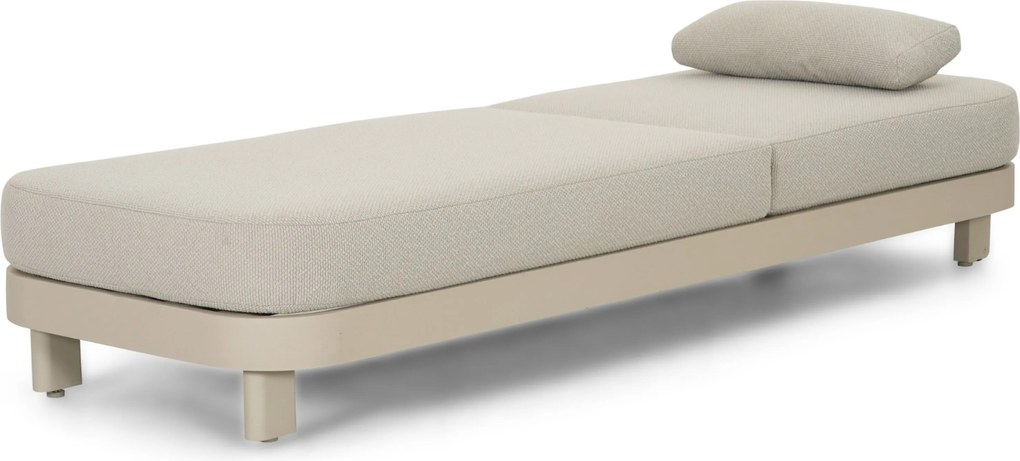 Santika Furniture Santika Nanda Ligbed Aluminium Zand/Beige