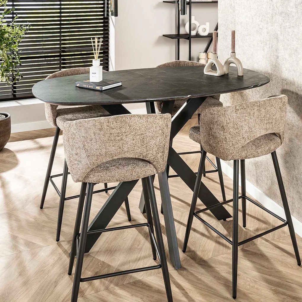 Bartafel Deens Ovaal - 140 X 80cm.