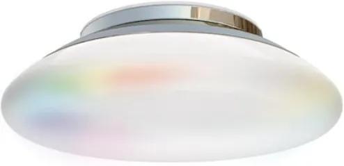 IDual Volta LED badkamer plafondlamp chrome dimbaar met afstandsbediening