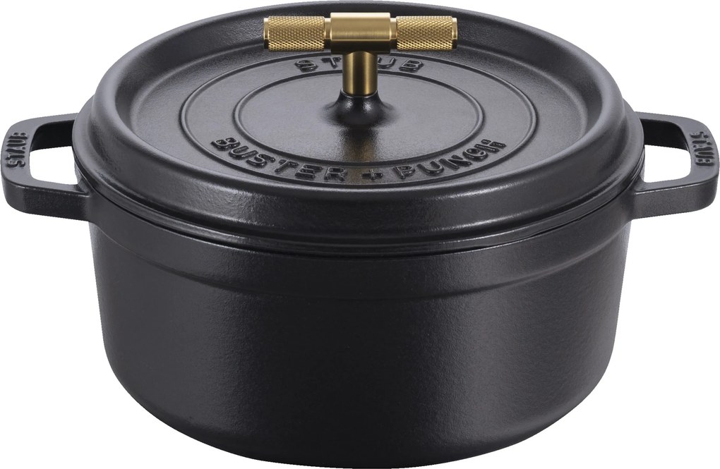 Staub La Cocotte Cocotte Buster+Punch 24 cm / 3,8 l, Rond, Zwart - La Cocotte - Staub