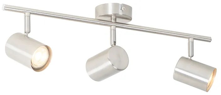 Moderne plafondlamp staal 3-lichts verstelbaar - Jeana