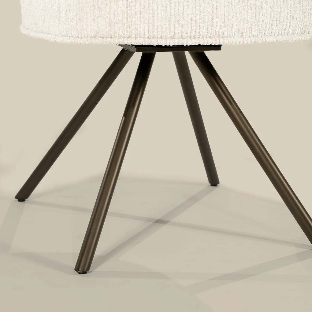 Eleonora Jayson Eetstoel Brons Frame Beige