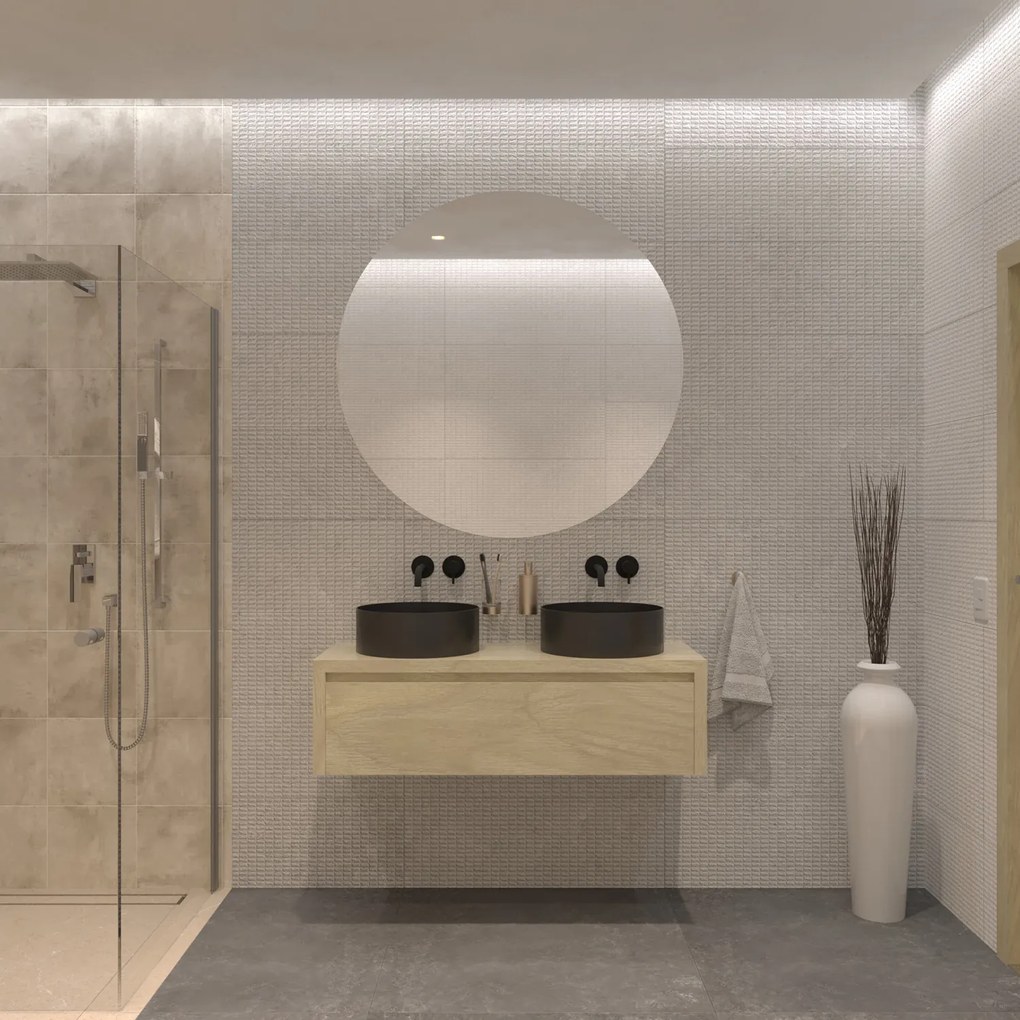 Gliss Design Ares badmeubel 120cm corn silk zonder waskom