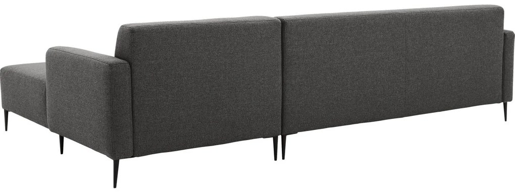 Goossens Key West grijs, stof, 3-zits, modern design