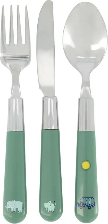 3-delige Kinderbestekset (Green)