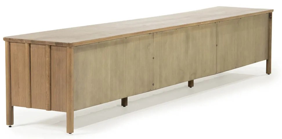 Eleonora Jake Modern Tv-meubel Eikenhout Bruin 264 Cm - 264x47x50cm.