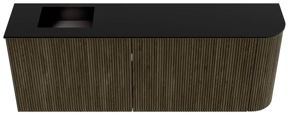 Mondiaz Joya 110cm toiletmeubel ronding rechts shadow met wastafel faye links 1 kraangat urban