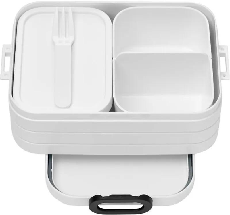 Mepal Bento Lunchbox Take a Break Midi - Wit Afmeting artikel: 18,5 x 12 x 6,5 cm, inhoud 900 ml