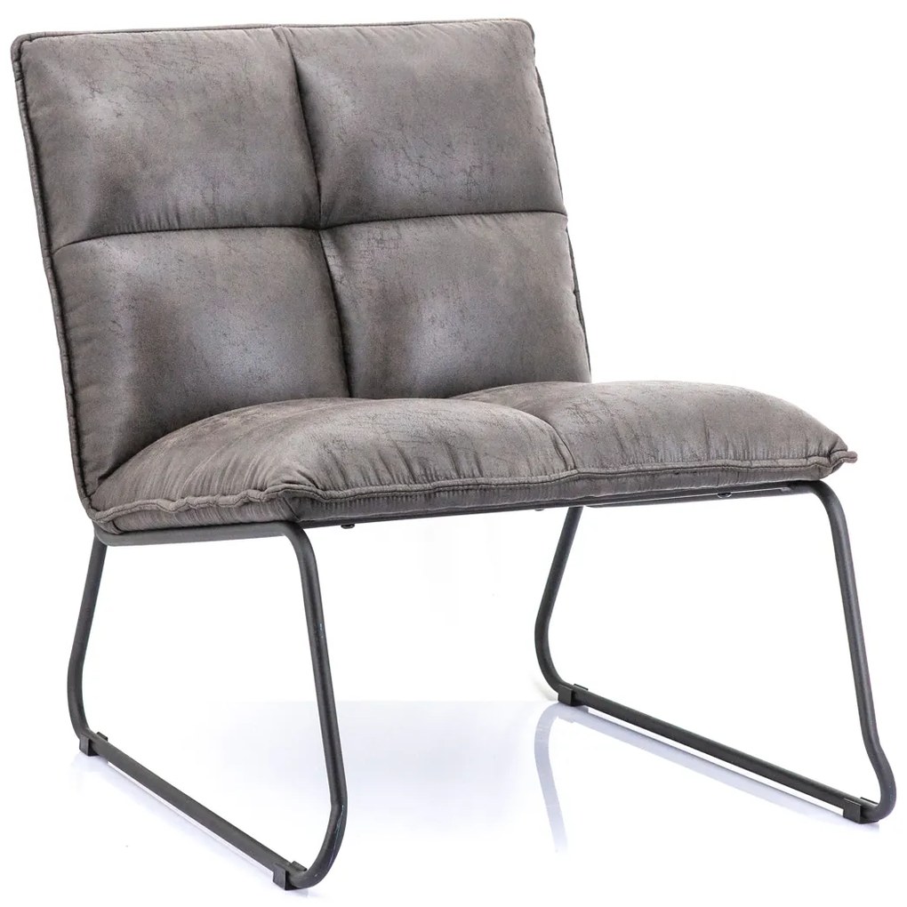 Eleonora Ruby Fauteuil Antraciet Kunstleer