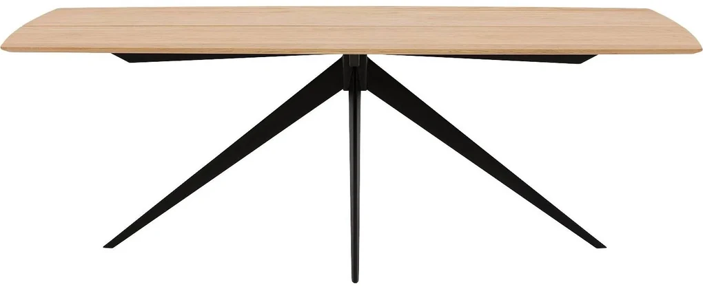 Goossens Excellent Eettafel Floyd, Semi rechthoekig 260 x 100 cm met split
