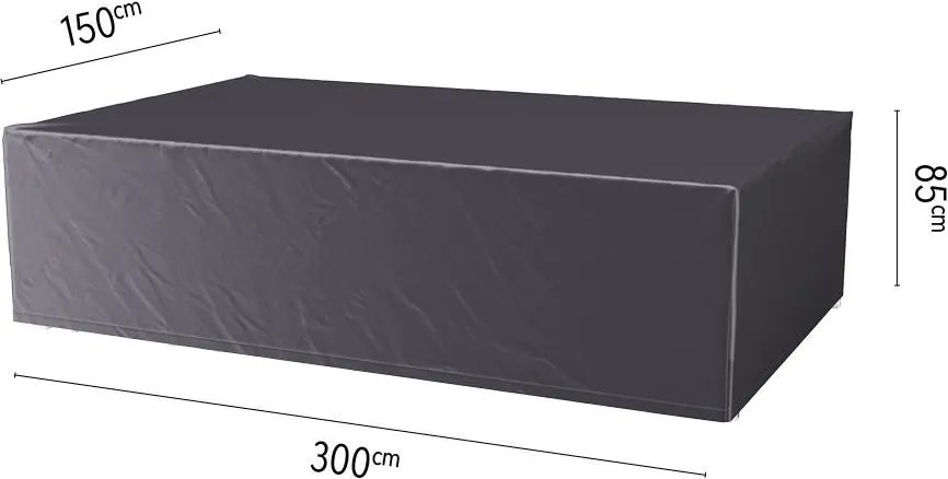 Platinum Aerocover tuinsethoes - Ademende hoes voor tuinset met rechthoekige tafels van 280 tot 300cm (inclusief stoelen)