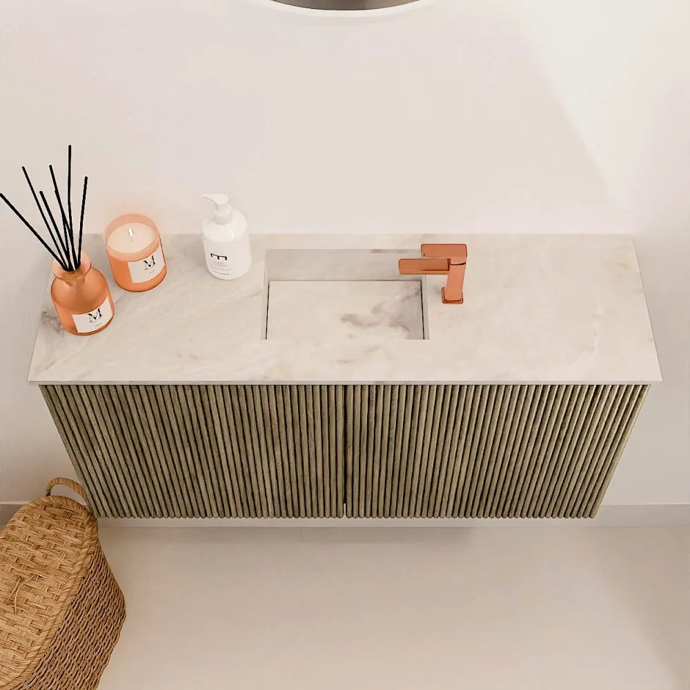 Mondiaz Joya DLux 80cm toiletmeubel dusk met wastafel faye midden 1 kraangat frappe
