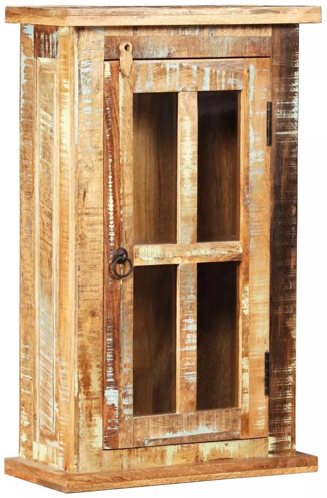 Wandkast 44x21x72 cm massief gerecycled hout