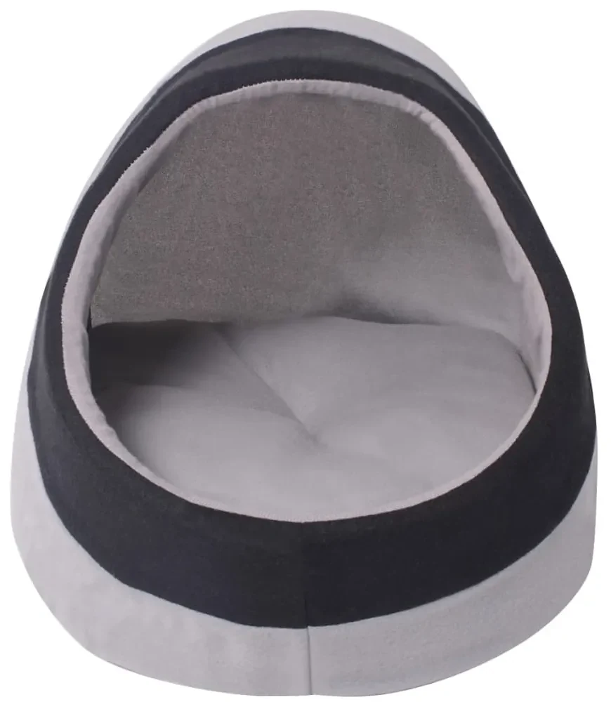 vidaXL Kattenmand L grijs en zwart