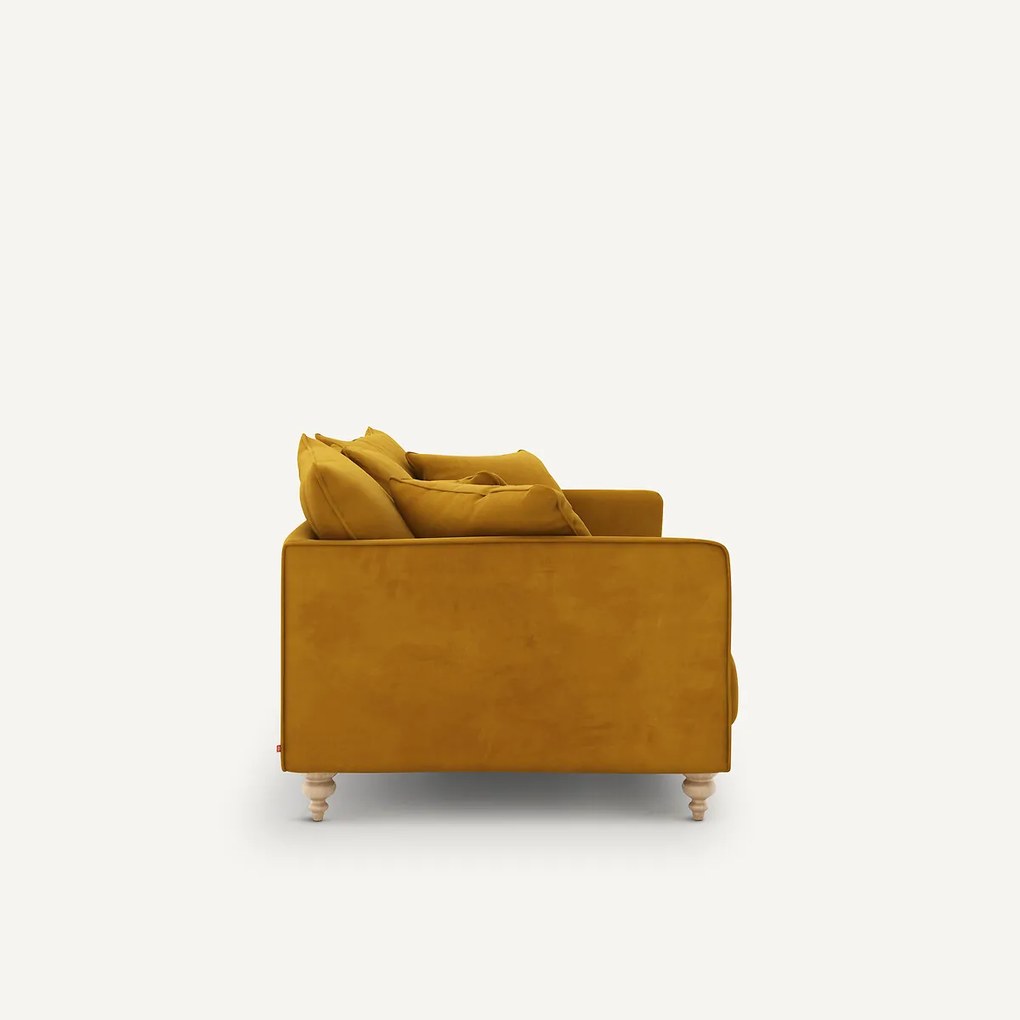 3-zits compacte fluwelen zetel, Lazare