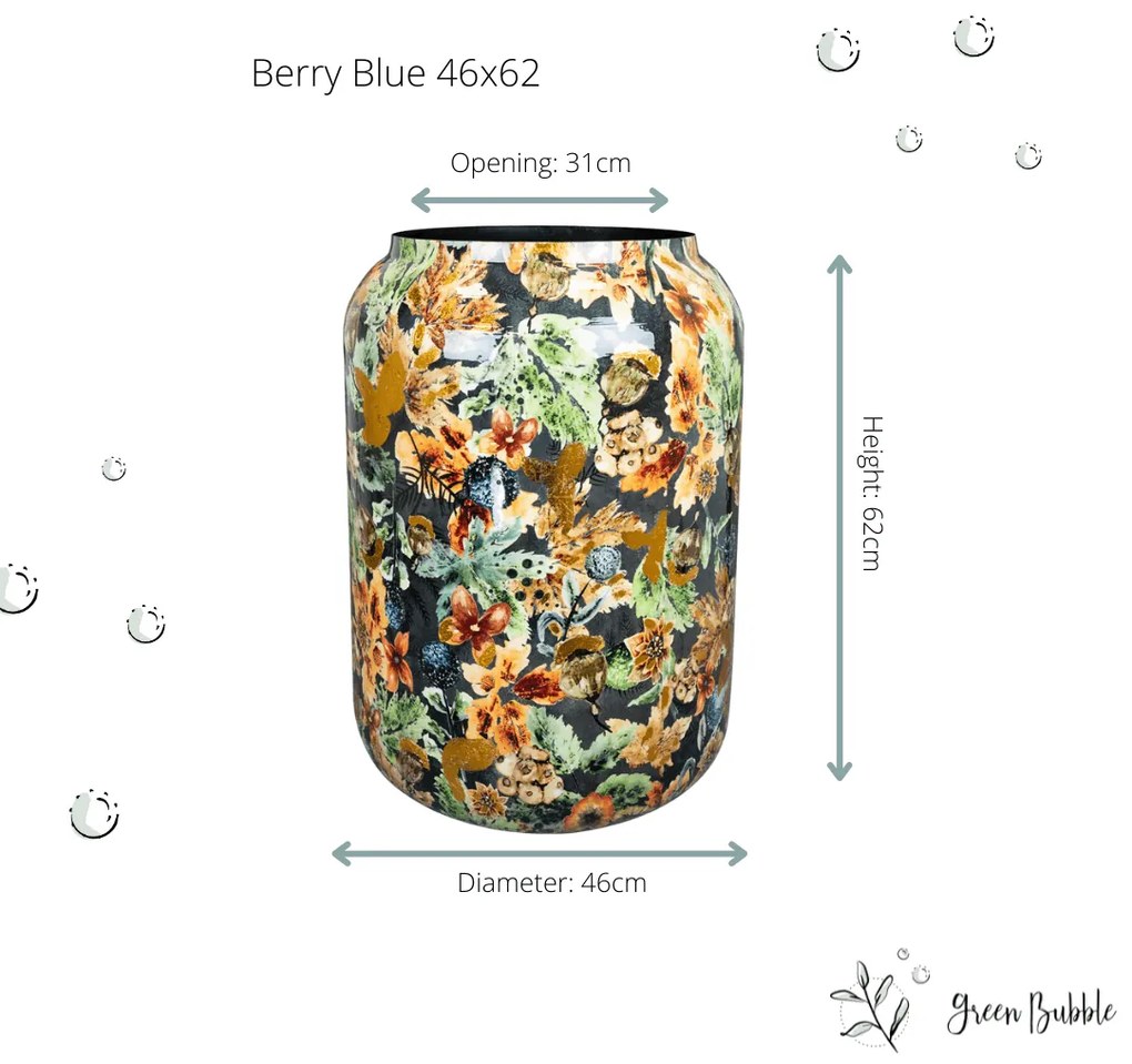 Designed by Lammie vaas Berry Blue