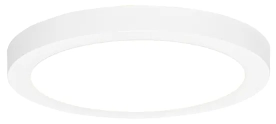 Buitenlamp In- of opbouwspot wit 22 cm incl. LED 3 staps dim to warm - Trans Modern IP44 Buitenverlichting rond Lamp