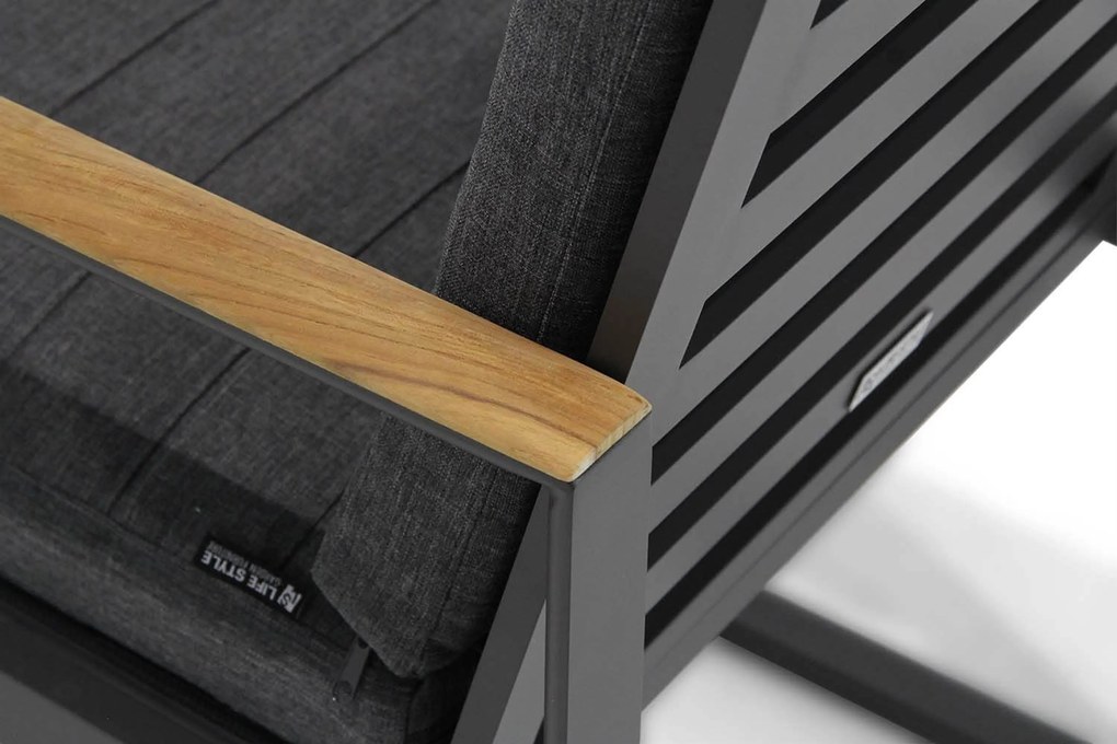 Picknick Set 8 personen 260 cm Aluminium Grijs Lifestyle Garden Furniture Soray