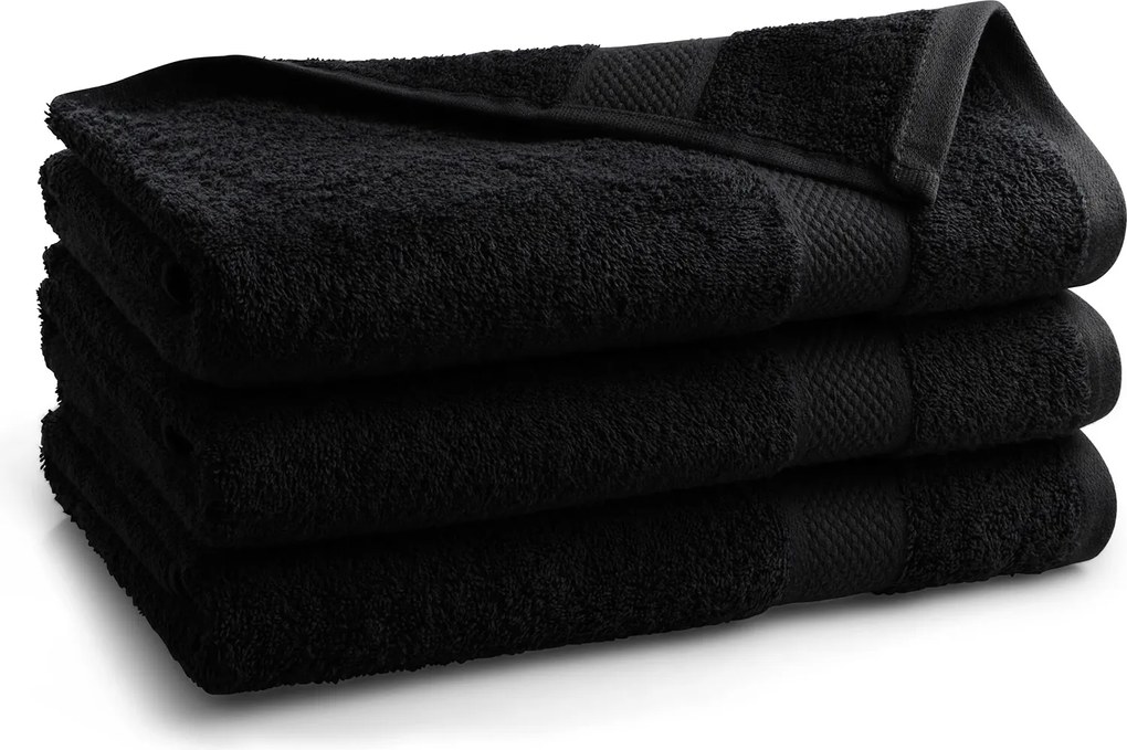 Handdoek Hotel Collectie - 70x140 - 3 stuks - zwart