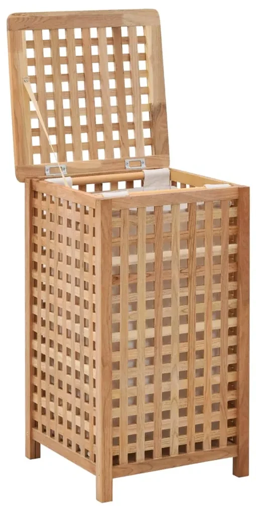 vidaXL Wasmand 39x39x65 cm massief walnotenhout