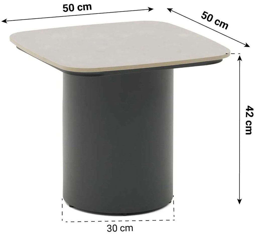 Stoel en Bank Loungeset 5 personen Aluminium/rope Grijs  Coco Vinci/Ronda