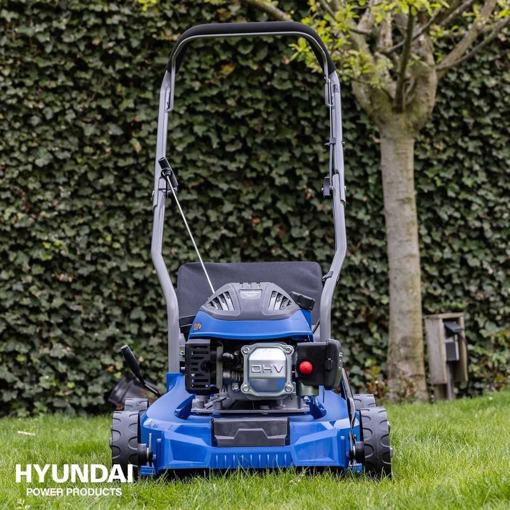 Hyundai Benzine Grasmaaier 40 cm – 79,8 cc – 4-takt – Voor gazons tot 500 m²
