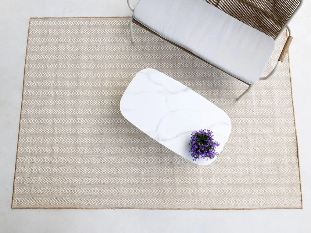 Buitenkleed | Rechthoekig | Kees Smit  Rodrigo | Polyester/Polypropyleen | Wit | 120x170cm | Kees Smit Tuinmeubelen