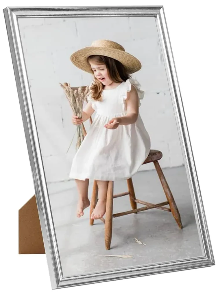 vidaXL Fotolijsten 5 st voor wand of tafel 28x35 cm MDF zilverkleurig