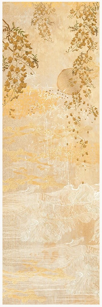 Gewassen linnen tafelloper Soleil