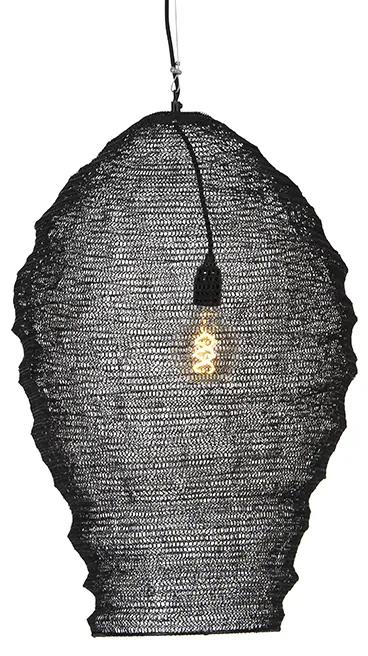 Eettafel / Eetkamer Oosterse hanglamp zwart 70 cm - NidumOosters E27 Binnenverlichting Lamp