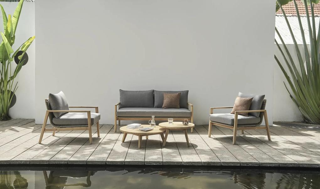 The Outsider Stoel-Bank Loungeset - Alstrup - Wicker &amp; Acaciahout - The Outsider