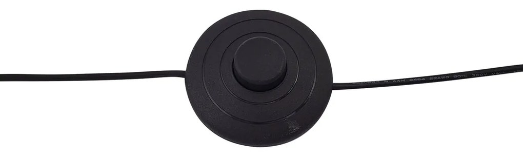 Design vloerlamp zwart met wit incl. LED - Nea