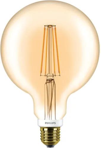 Philips CLA E27 LED Globelamp 8-50W G120 Goud Extra Warm Wit Dimbaar