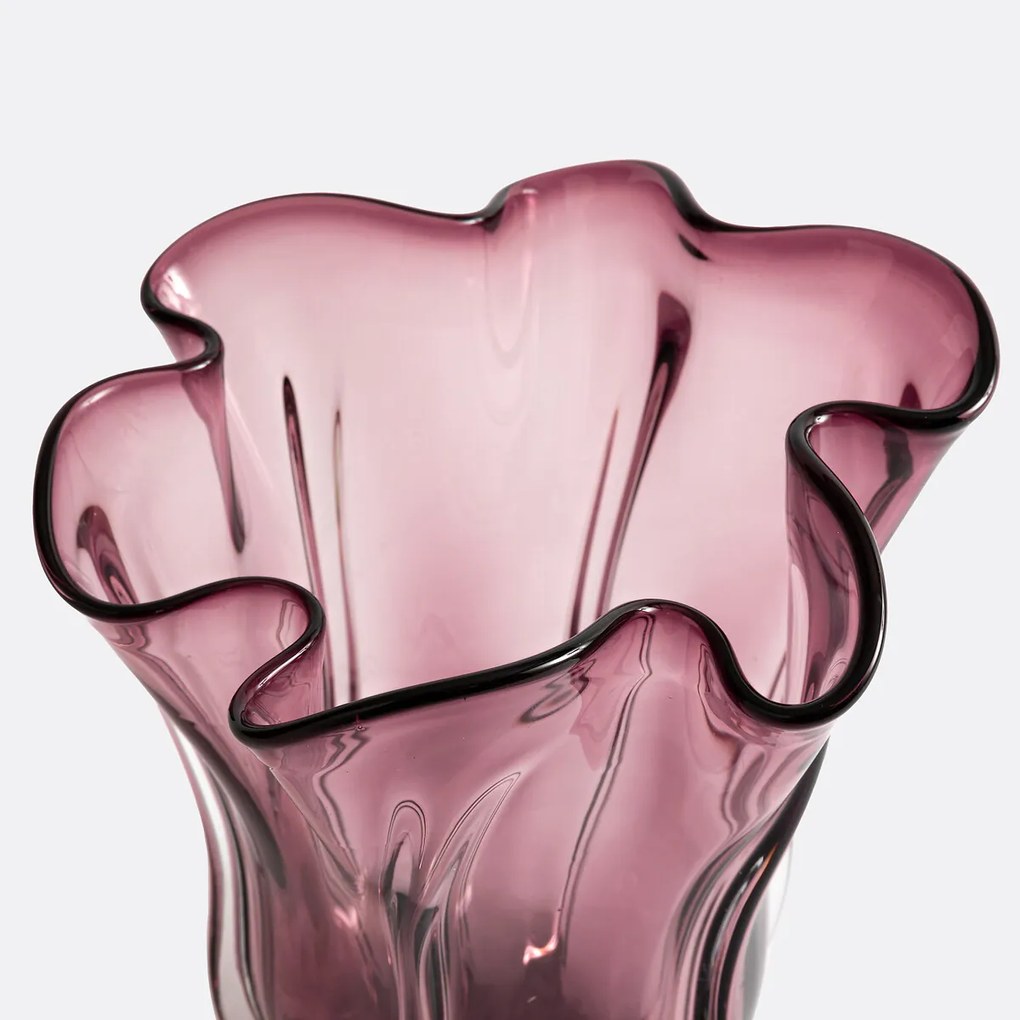 Vaas in glas H25 cm, Oralia