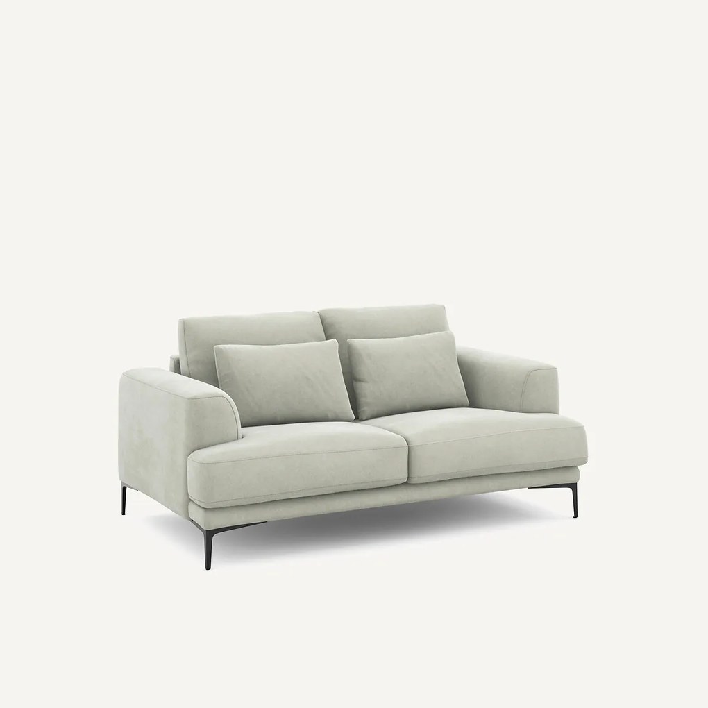 2-zits bank in stonewashed fluweel, Marsile