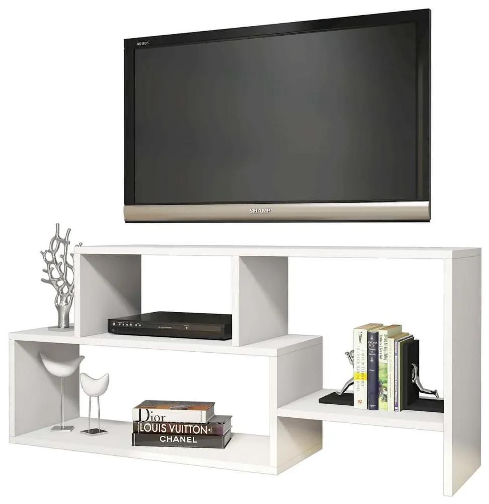 Homemania Tv-meubel Clover 121,8x29,5x53,8 cm wit