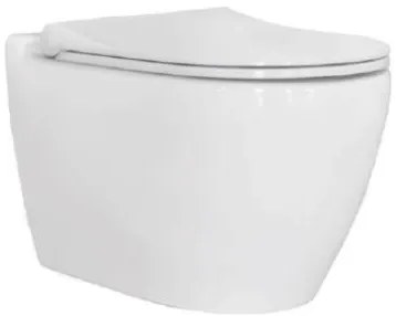 Badstuber Uno randloos hangend toilet met softclose zitting wit