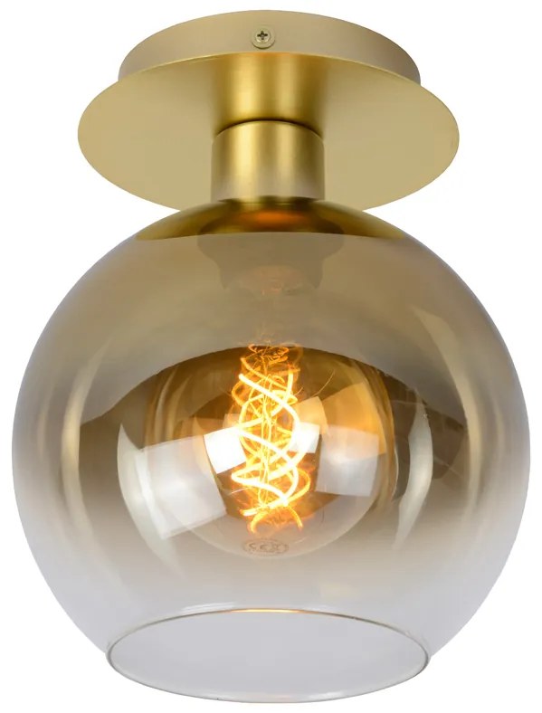 Lucide Marius plafondlamp 20cm 1x E27 goud mat