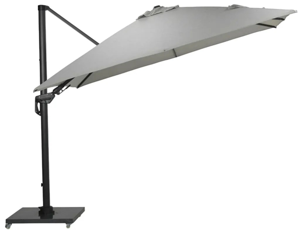 Garden Impressions Zweefparasol Hawaii Deluxe 300x300 - donker grijs - zand
