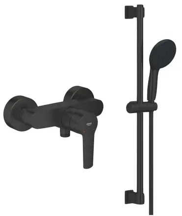 Grohe Start Douchekraan - met glijstangset - HOH 15cm - matte black (zwart) SW924741 / SW1126516