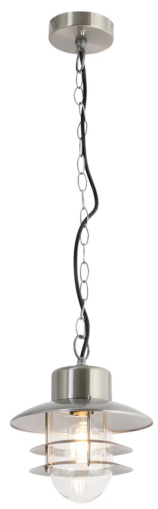 Buitenlamp Industriële hanglamp staal IP44 - Shell Industriele / Industrie / Industrial E27 IP44 Buitenverlichting rond