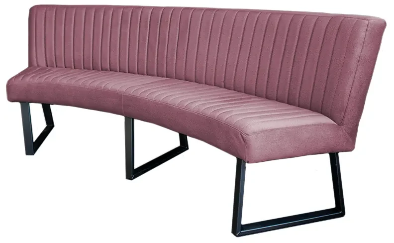 Eetkamerbank - Hengelo - stof Element roze 10 - geschikt voor ovale tafel 200 cm