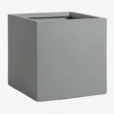 Vierkante Buitenbloempot Van Cement Lucas Grijs – Koel & 60 X 60 X 60 Cm - Sklum
