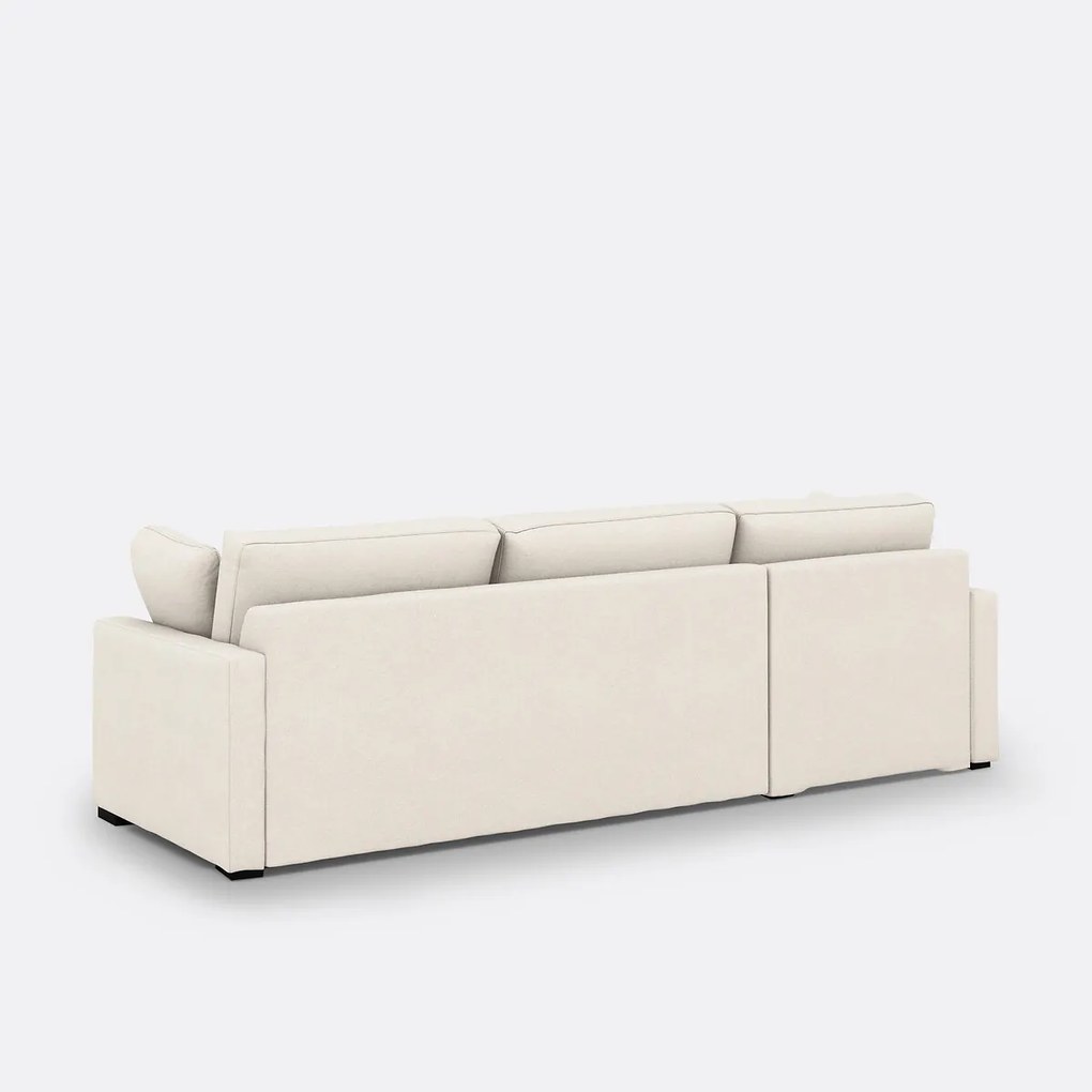 Hoekbank, omvormbaar, 4 zits, in polyester, Premium HR-schuim, TIMOR